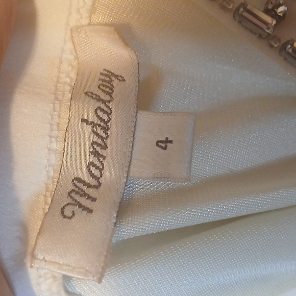 MANDALAY SILK JEWELED DRESS SZ 4 STUNNING - Picture 7 of 10